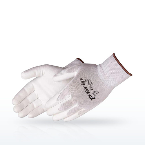 Liberty Safety FLX™ 13 gauge, 100% white nylon shell, white PU palm Gloves