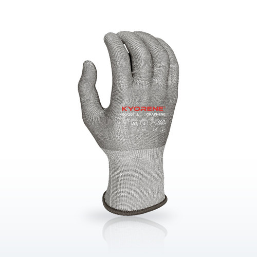 Lightweight 15g Gray Kyorene Glove Liner, Uncoated, ANSI A2