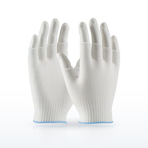 CleanTeam 40-736 Cleanroom Gloves, Uncoated, Half-Finger