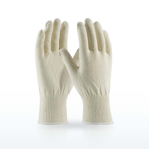 Light Weight Seamless Knit Cotton/Polyester Glove - 13 Gauge Natural, 35-C2113