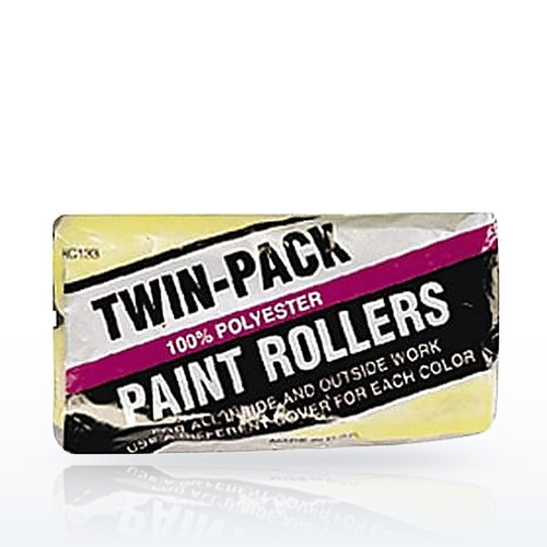 Linzer Economy Twin-Pack Roller Cover, 9 in, 3/8 in Nap, Polyester