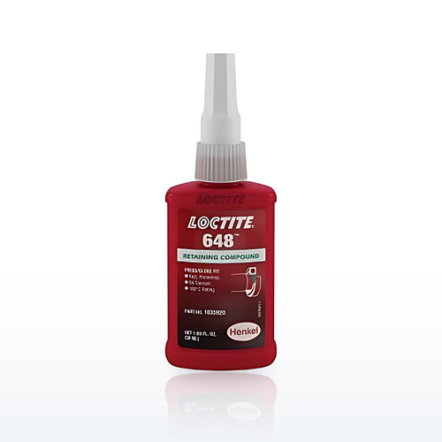 Loctite 1835922 648 High Strength Rapid Cure Retaining Compound, 10 mL Bottle