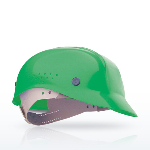 Low Hazard HDPE Bump Cap with 4-Point Plastic Suspension and Pin-Lock