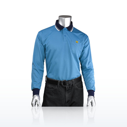 Long Sleeve ESD Polo Shirt, BP801LC-RB
