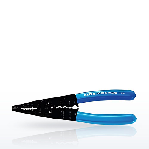 Long-Nose All-Purpose Tool, 8-1/4 in, 12 AWG to 22 AWG, Blue Handle