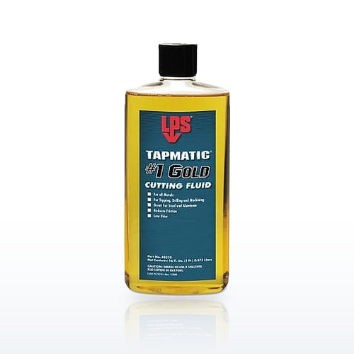 LPS® Tapmatic® #1 Gold Cutting Fluid, 16 fl oz, Squeeze Bottle