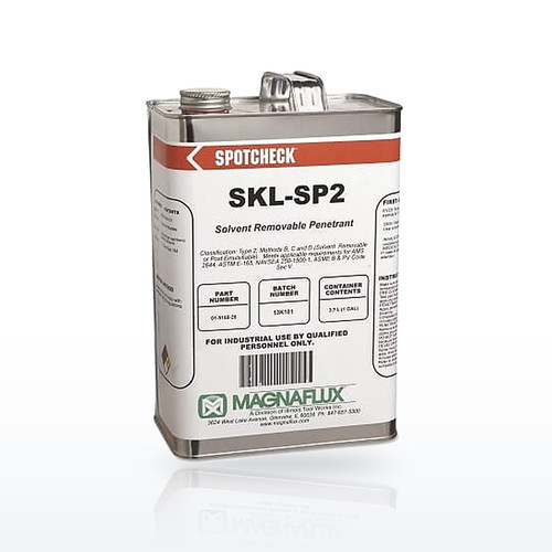 Magnaflux 01515535 Spotcheck SKL-SP2 Solvent Removable Penetrant, 1 gal, Can
