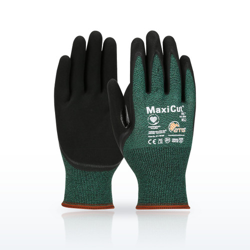 MaxiCut® Oil Seamless Knit A2 Engineered Yarn Glove with Nitrile Coated - 44-304