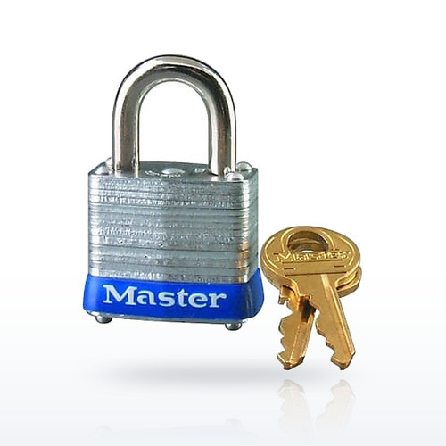 Master Lock® No. 7 Laminated Steel Padlock, 3/16 in dia