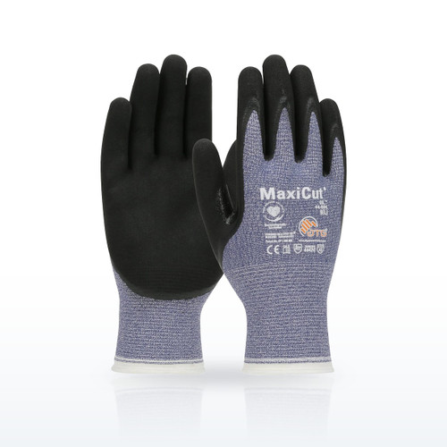 PIP MaxiCut Oil 44-504 Cut Resistant Gloves, ANSI A3, Nitrile Coated