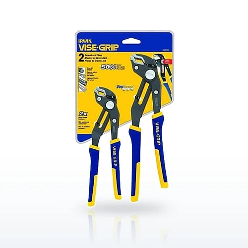 Irwin VISE-GRIP 2078709 Locking Plier Sets, 2-Pc GrooveLock Plier Set, 8 in