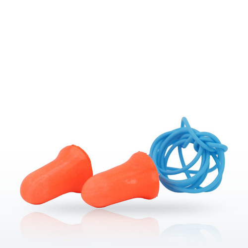 Maximum Disposable Soft Polyurethane Foam Corded Ear Plug - NRR 33, MXM-30