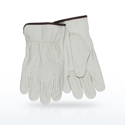 MCR Safety 3215 Economy Grain Cowhide Drivers Gloves - Size M