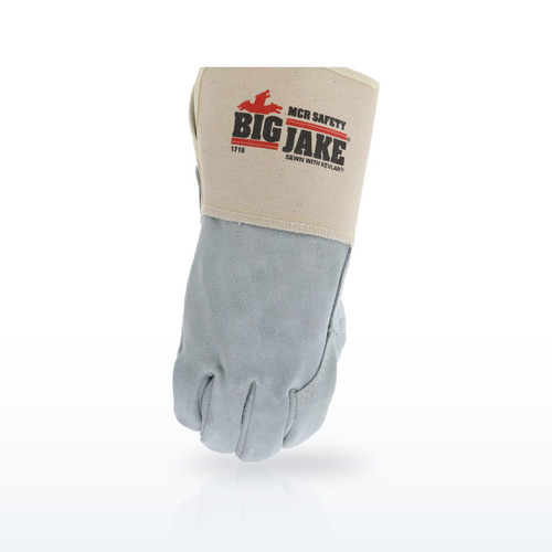 MCR Safety Big Jake 1718 Full Leather Back Side Split Gloves - Size XL