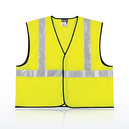 MCR Safety Class II Economy Safety Vest, Solid, 4X-Large, Lime