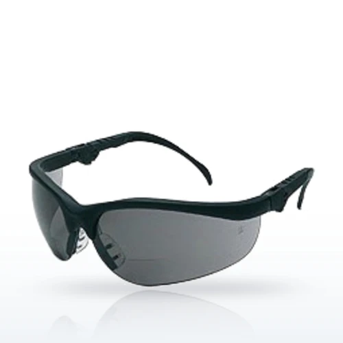 MCR Safety K3H25G Klondike Bifocal Magnifier Safety Glasses, Gray, +2.5