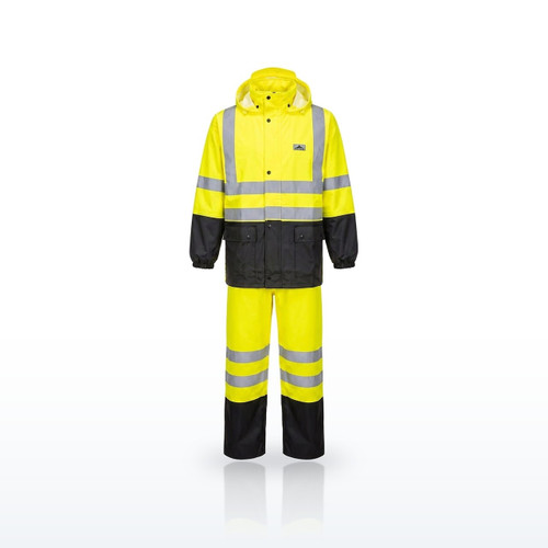 MCR Safety Luminator 5182S Hi-Vis Rainwear, Hi-Vis 2 Piece Rain Suit