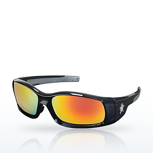 MCR Safety Swagger® SR1 Series Safety Glasses, Fire Mirror Lens