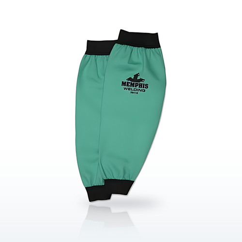 MCR Safety Welding Sleeves, 18 in Long, Elastic Closure, Universal, Green