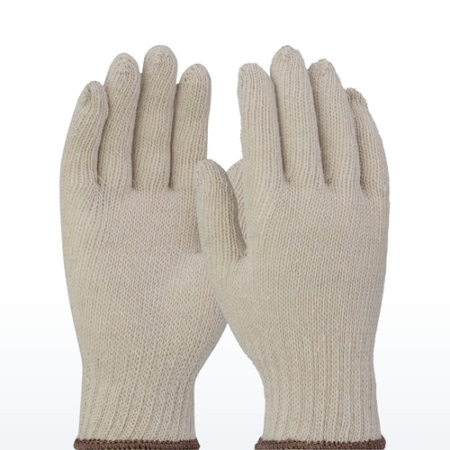 Medium Weight Seamless Knit Cotton Blend Glove - Natural, 1JC1200