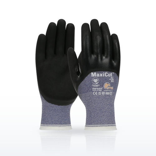 PIP MaxiCut Oil 44-505 Cut Resistant Gloves, ANSI A3, Nitrile Coated