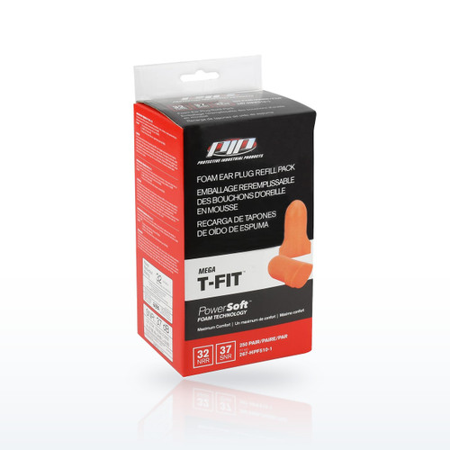 PIP Mega T-Fit 267-HPF510-1 Earplug Parts & Accessories, T-Shape Disposable Soft