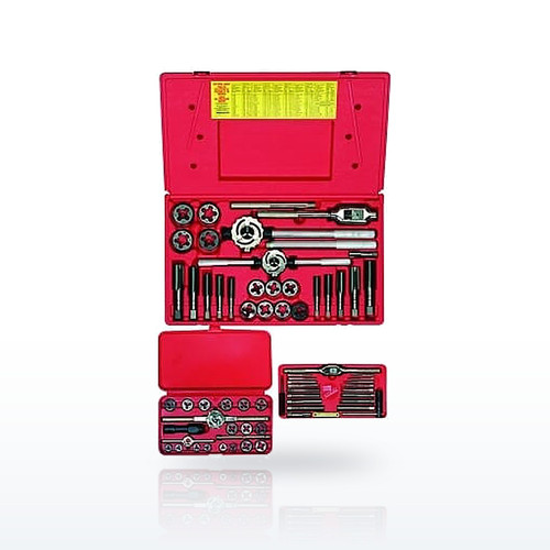 Metric Tap and Hex Die Set, 66-Piece, Plastic Case