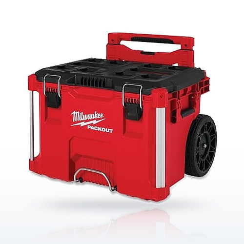 Milwaukee® Tool PACKOUT™ Rolling Tool Box, 25.6 in L, Red