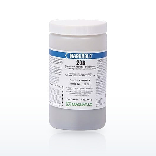 Magnaflux 1017971 20B Fluorescent Magnetic Particle Premix, 14A, 1 lb Jar
