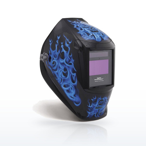 Miller Digital Performance Auto-Darkening Welding Helmet, Blue Rage Graphic