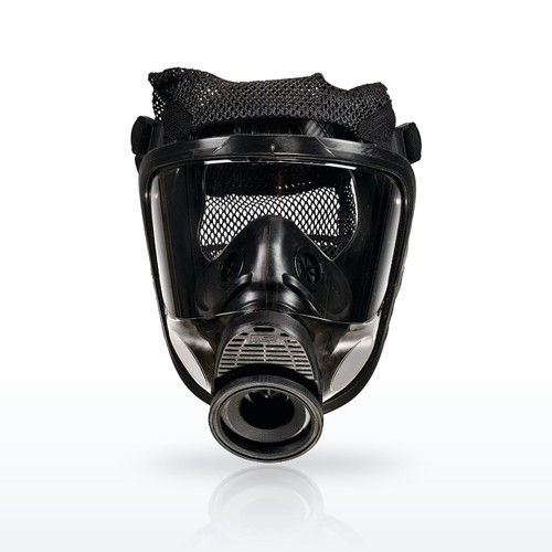 MSA Advantage 4000 Single Port Full Facepiece Respirator, Hycar, Net Harness - L