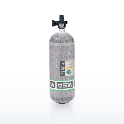 MSA Carbon Fiber SCBA Cylinder and Valve Assembly, 4500 psig 88 cu ft