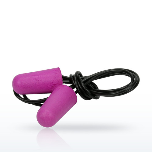 Nano Bullet™ Compact Disposable Soft Polyurethane Foam Corded Ear Plugs - NRR
