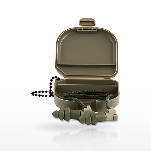 Moldex BattlePlugs® Impulse Protection Earplug, Soft Plastic, Green, Tapered