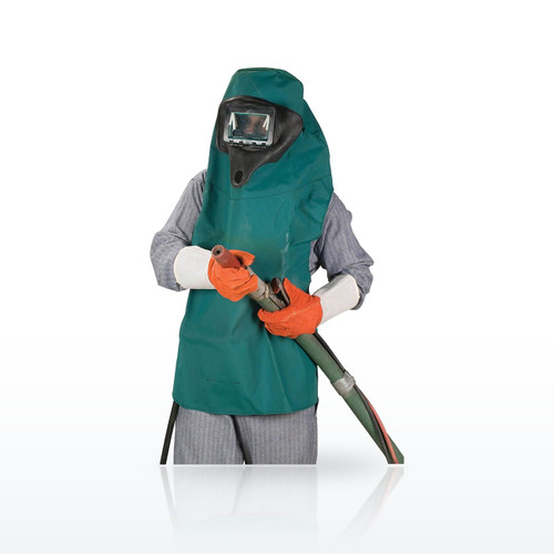 MSA Abrasi-Blast Supplied Air Respirator, Hypalon Hood - Medium