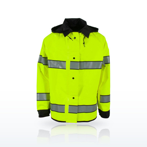 Neese Hi-Vis Rainwear, Safe Officer Reversible Rain Jacket, Reflective Taping