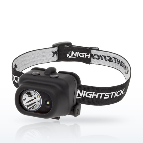 Nightstick NSP-4608B Dual-Light Headlamp, White Spot and Flood, 3 AAA