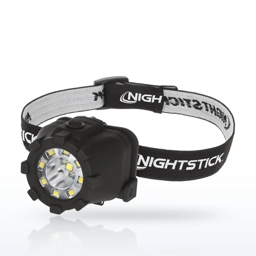 Nightstick NSP-4607B Dual-Light Headlamp, 3 AAA, Black