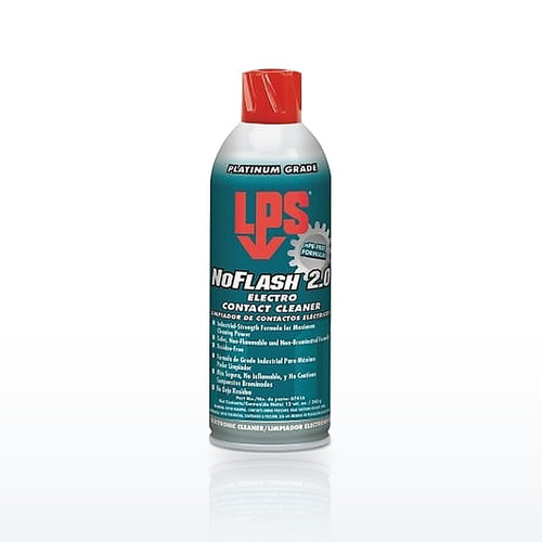 NoFlash 2.0 Electro Contact Cleaner, 12 oz, Aerosol Can, Solvent Scent
