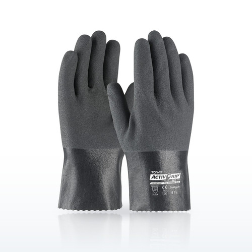 ActivGrip 56-AG585 Chemical Resistant Gloves, Nitrile Coated, 10