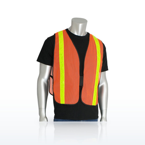 Non-ANSI Prismatic Tape Mesh Safety Vest, 300-EVOR-P