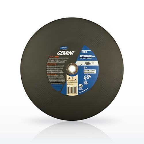 Norton Gemini® High-Speed Abrasive Cut-Off Wheel, 14 in dia x 1 in/20 mm AH