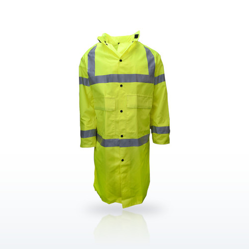 Neese Hi-Vis Rainwear, Telcom Series Coat, Hood