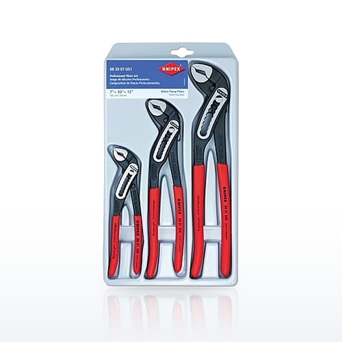 3-Piece Alligator Pliers Set, 7-1/4 in, 10 in, 12 in