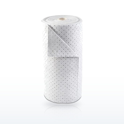 Oil-Only Sorbent Roll, Heavyweight, Absorbs 24 gal, 30 in x 120 ft