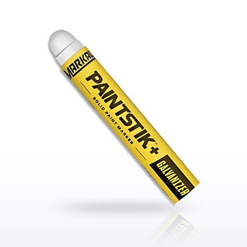 PAINTSTIK®+ GALVANIZER Solid Paint Marker, 11/16 in dia x 4.75 in L, White