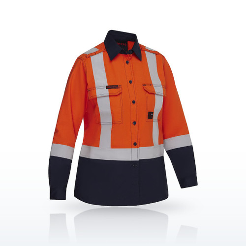Performance Dual-Certified AR/FR Women's Ripstop Long Sleeve Button Down