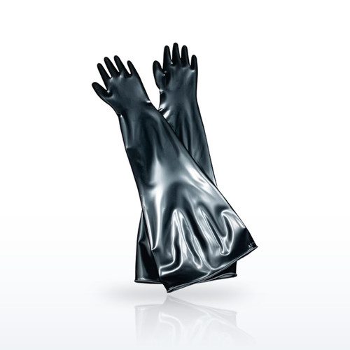 30 Mil, 8" Port Ambidextrous Neoprene Glovebox Glove - 32", 8N3032A
