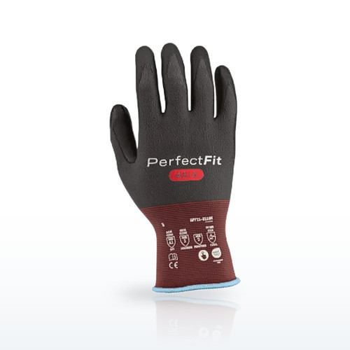 G-Tek Perfect Fit NPF21-0118N-V Seamless Knit Engineered Yarn Glove, ANSI A1
