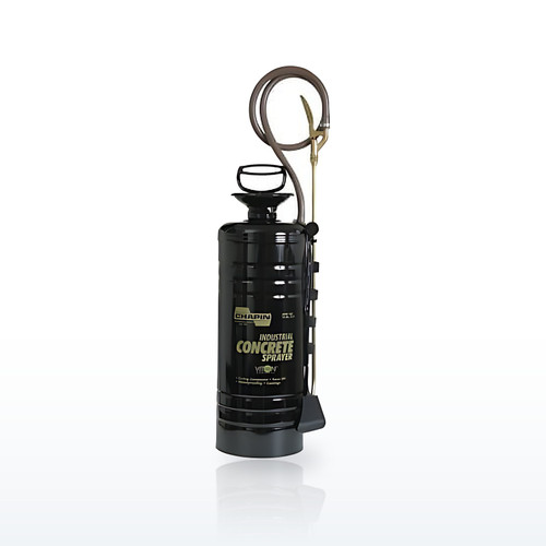 3.5 gal Industrial Concrete Funnel Top Sprayer, Black, 24 in Wand, 48 in Hose